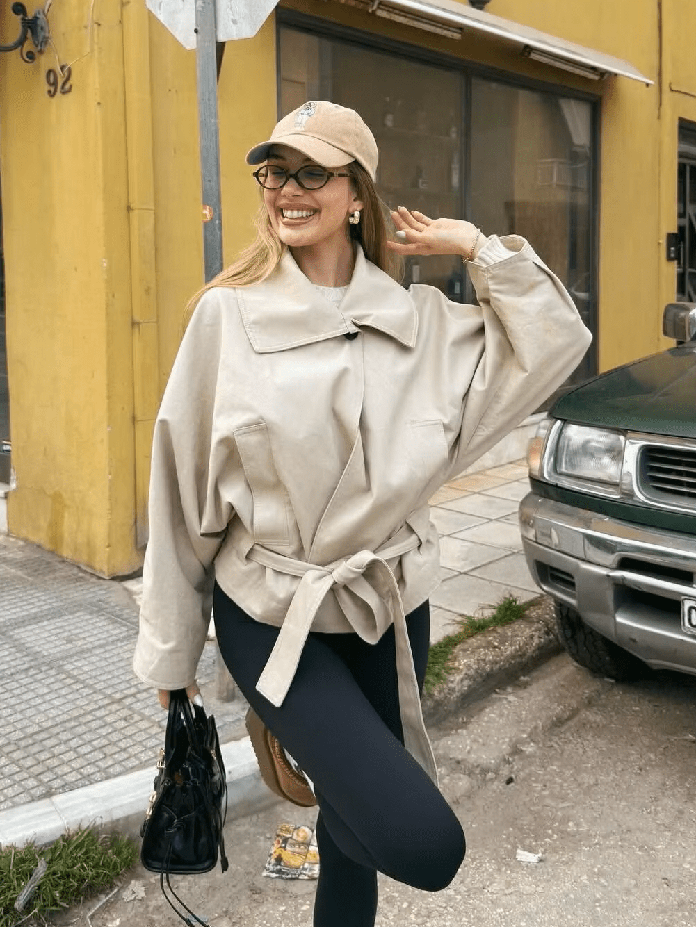 SOKYND Jenny Asymmetric Belted Trench Coat Coats & JacketsSOKYND-748439-BEI-S-59607BeigeS