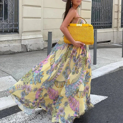 SOKYND Jesse Floral Chiffon Cami Dress DressSOKYND-618263-YEL-S-82039YellowS
