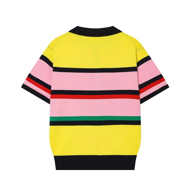 SOKYND Katie Colorblock Polo Knit Top TopSOKYND-324951-L-OS-92727L