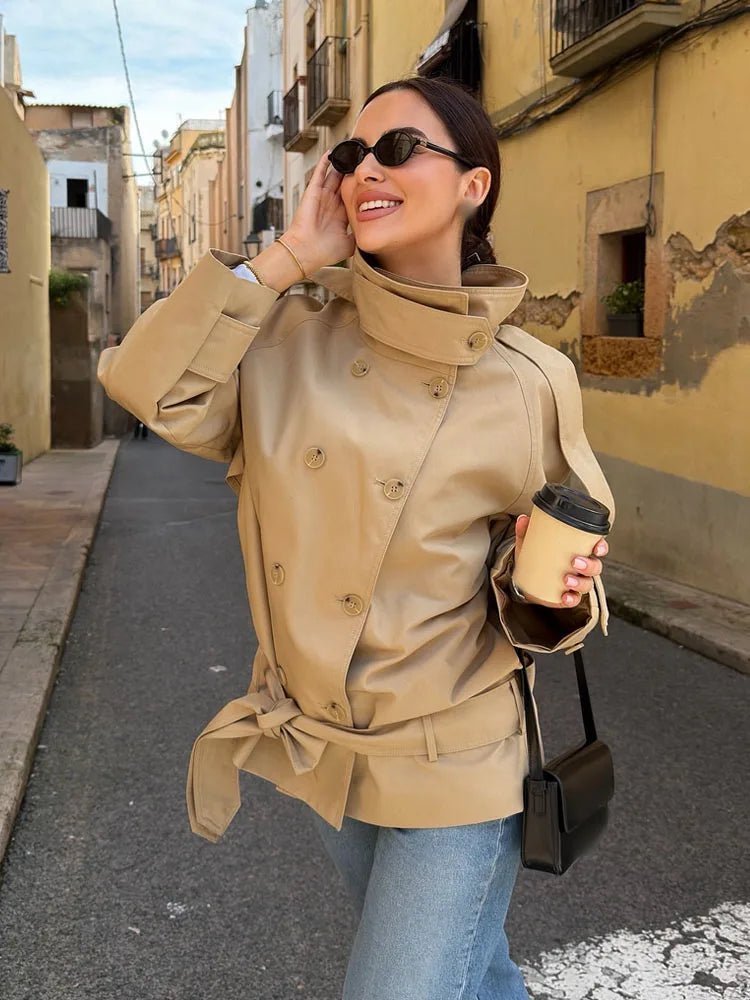 SOKYND Katie High Neck Cropped Utility Trench JacketSOKYND-275415-S-OS-23319S