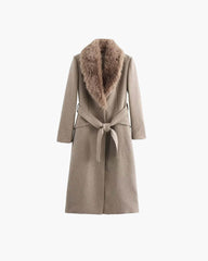 Kirsty Faux Fur Collar Maxi Coat