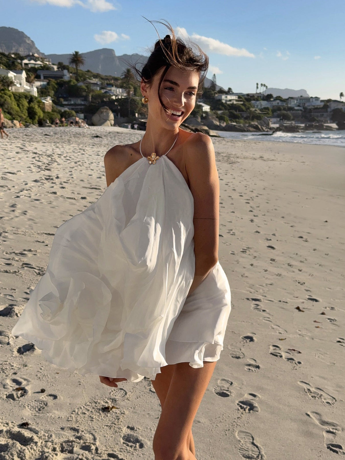 SOKYND Kyra Halter Backless Beach Dress DressSOKYND-975383-WHI-L-79639WhiteL