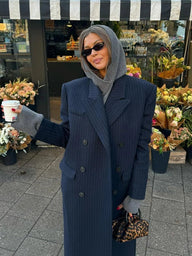 Laura Double Breasted Long Coat
