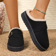 Layla Faux Fur Lined Suede Clogs