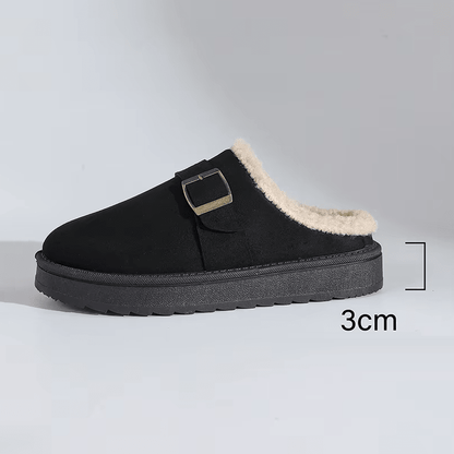 SOKYND Layla Faux Fur Lined Suede Clogs ShoesSOKYND-979991-BLA-42-46103Black42