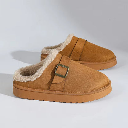 SOKYND Layla Faux Fur Lined Suede Clogs ShoesSOKYND-979991-BRO-40-73783Brown40