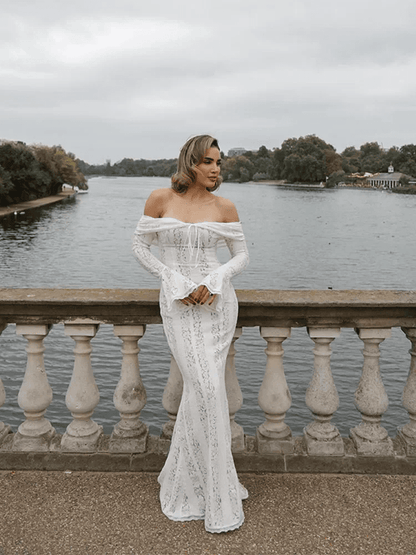 SOKYND Maren Off-Shoulder Lace Maxi Dress DressSOKYND-058903-M-OS-38199M