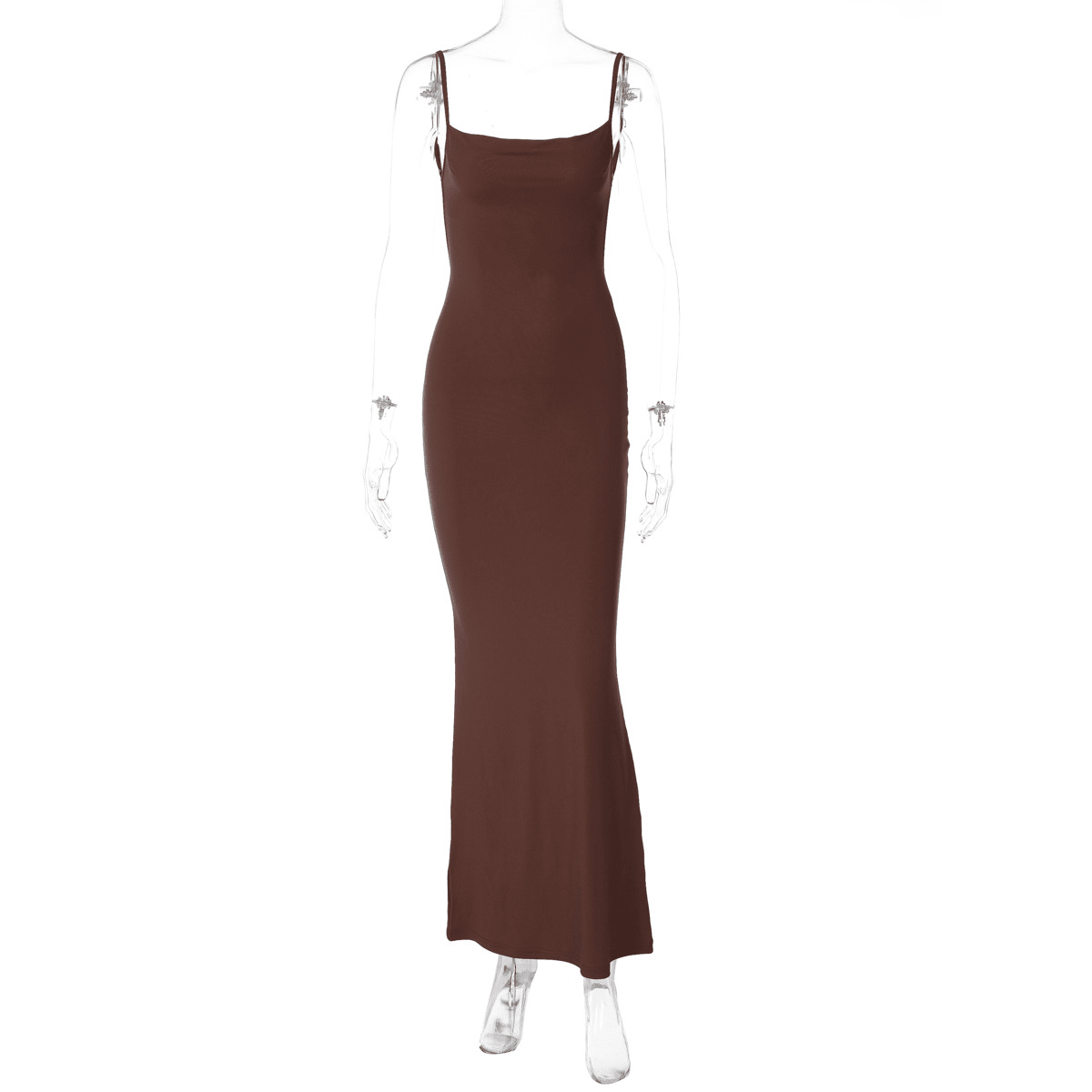 SOKYND Nadira V Neck Strap Midi Dress DressLight GreenXS