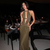 Nicole Halter Maxi Dress