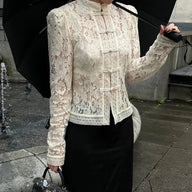 Nicole Long Sleeve Lace Blouse