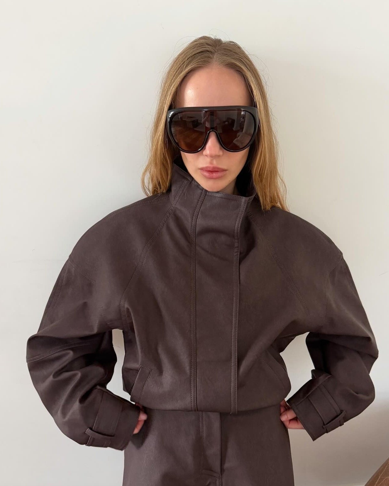 SOKYND Nina Faux Suede Zip Jacket JacketSOKYND-806231-CHO-S-11255Choco BrownS