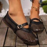 Octavia Mesh Strap Ballet Flats