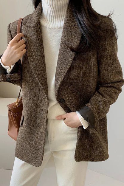 SOKYND Rebecca Oversized-Fit Blazer JacketSOKYND-644759-BRO-S-62103BrownS