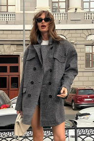Sarah Structured Tweed Coat