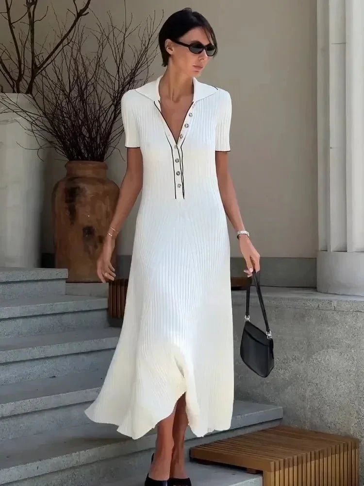 SOKYND Sienna Tricot Knit Dress DressSOKYND-895703-WHI-S-24407WhiteS