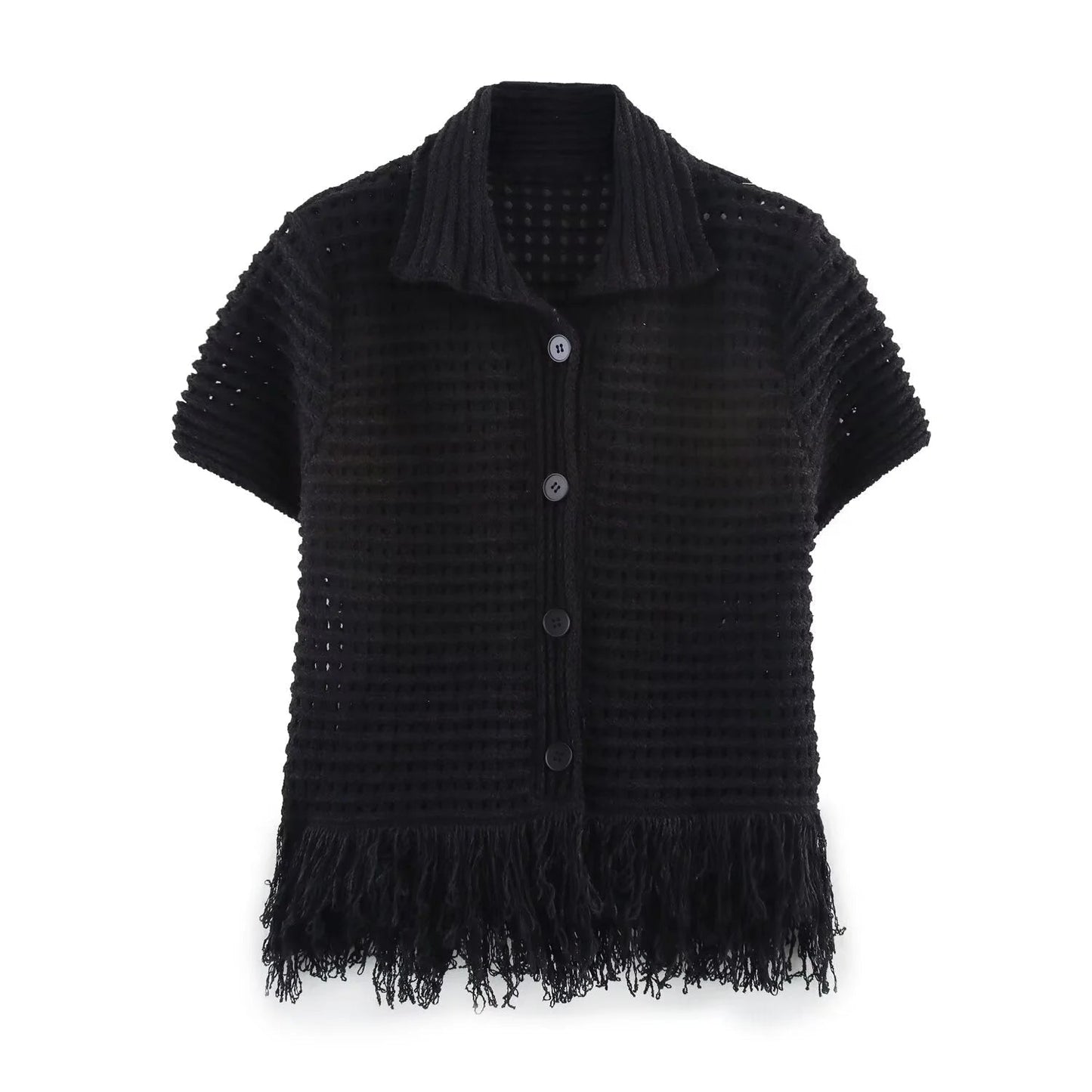 SOKYND Sophia Knitted Tassel Skirt Set Matching SetsSOKYND-903191-SET-BLACK-59319SetBlackXS