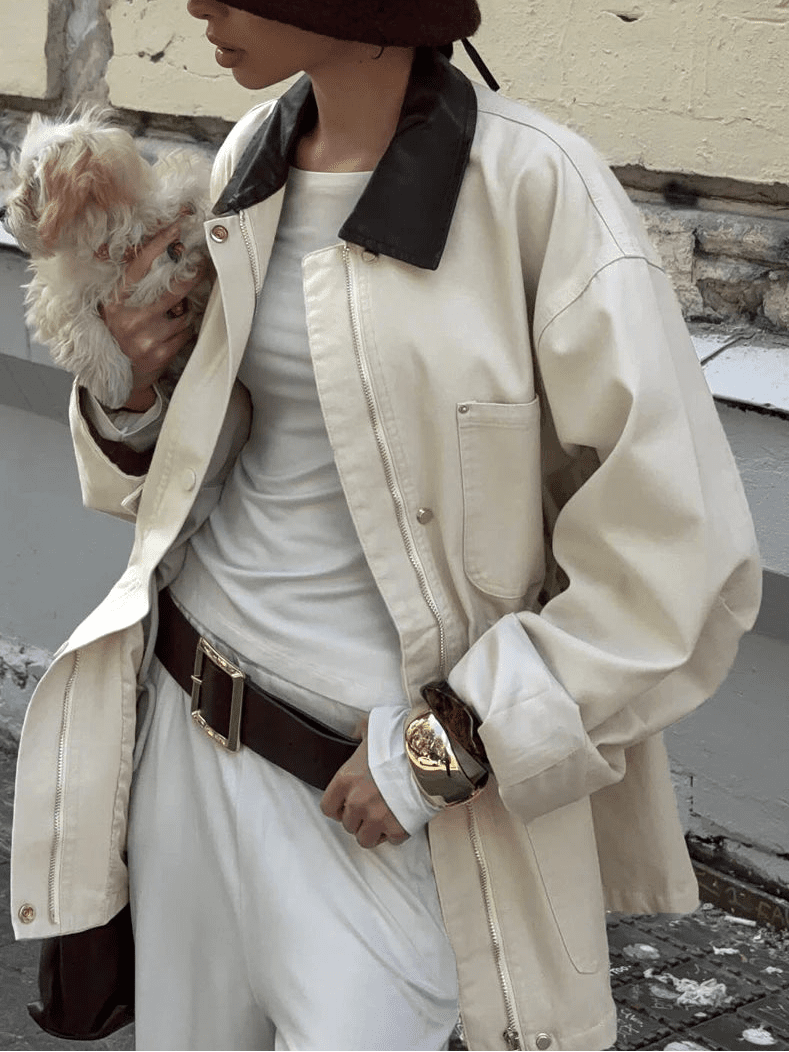 SOKYND Teresa Drawstring Oversized Jacket Coats & Jacketsjs1772777205903505000M