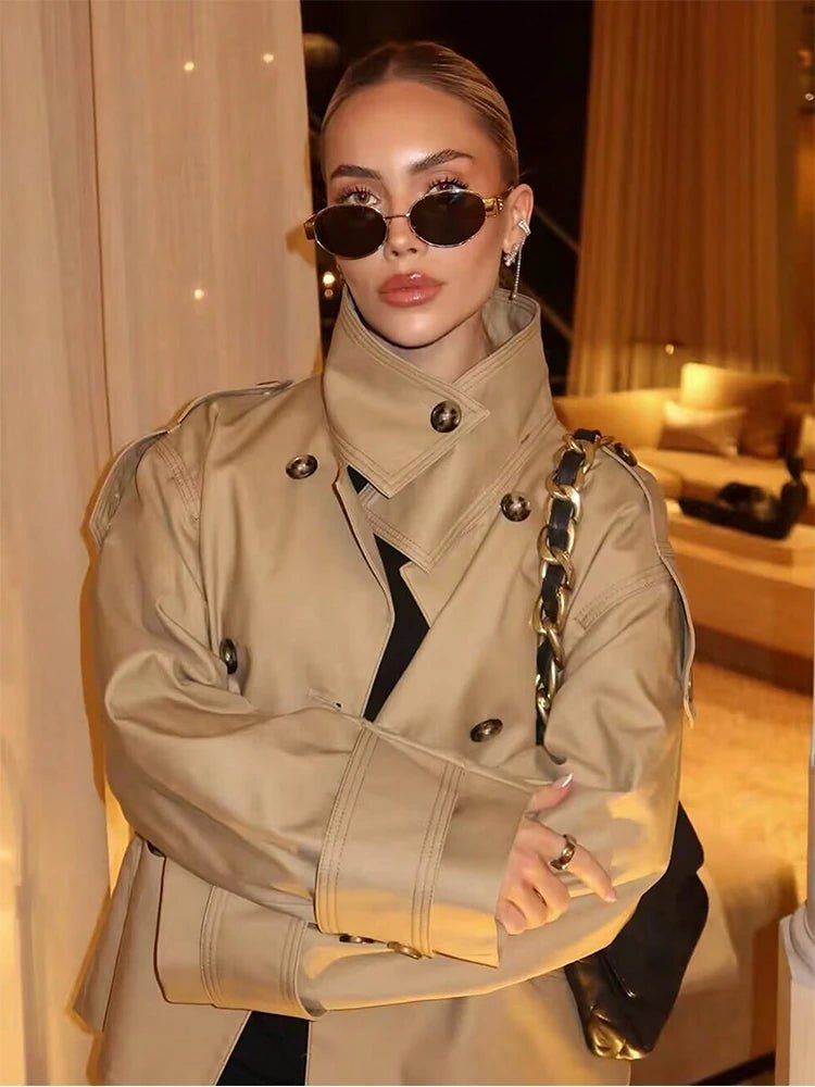 SOKYND Zoe Beige Double Breasted Trench CoatSOKYND-986391-BEI-M-56759BeigeM