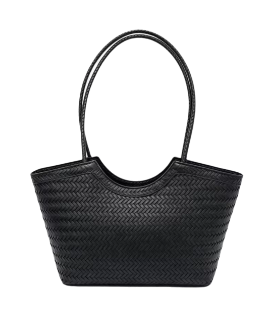 Anna Woven Faux Leather Bag
